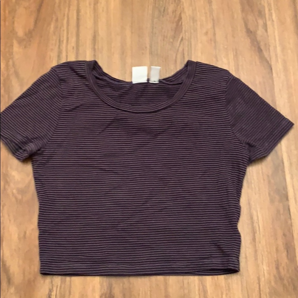 striped crop top